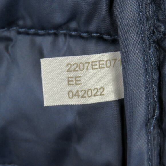 Primary Adult Puffer Jacket In Stripe Medium Unisex Fit Navy Blue Rainbow - Picture 6 of 6